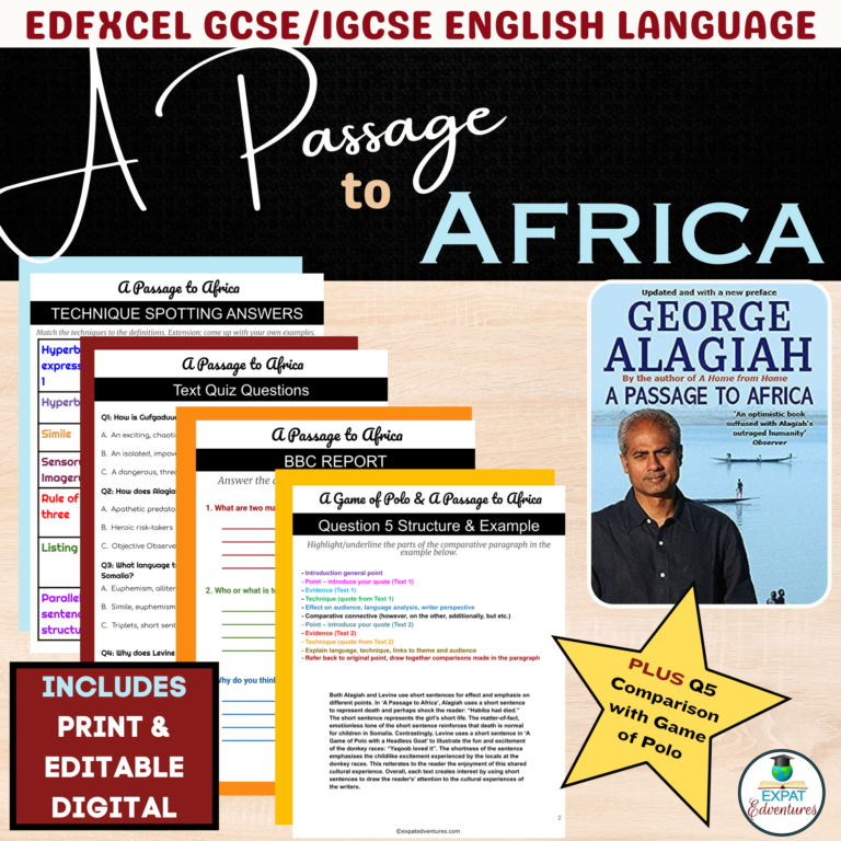 Passage-to-africa-questions-with-mark-scheme