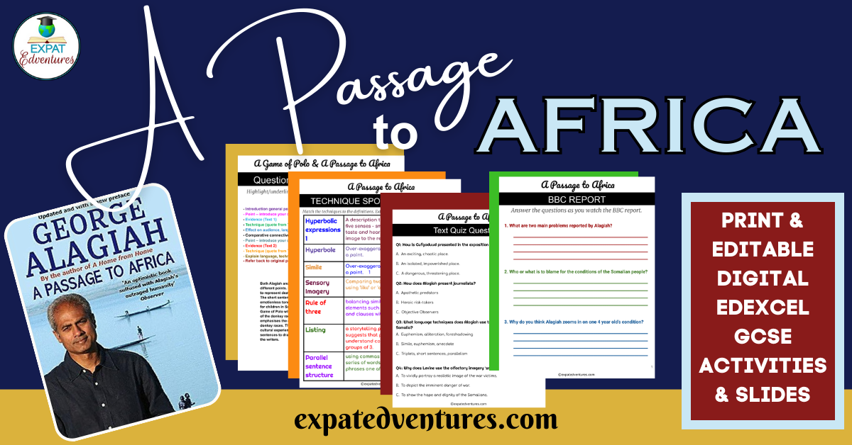 A Passage to Africa GCSE & IGCSE Activities and Resources