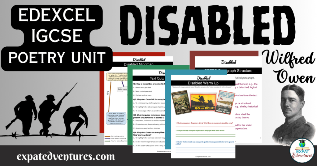 Disabled-by-Wilfred-Owen-IGCSE-analysis-lesson-plans-PDF