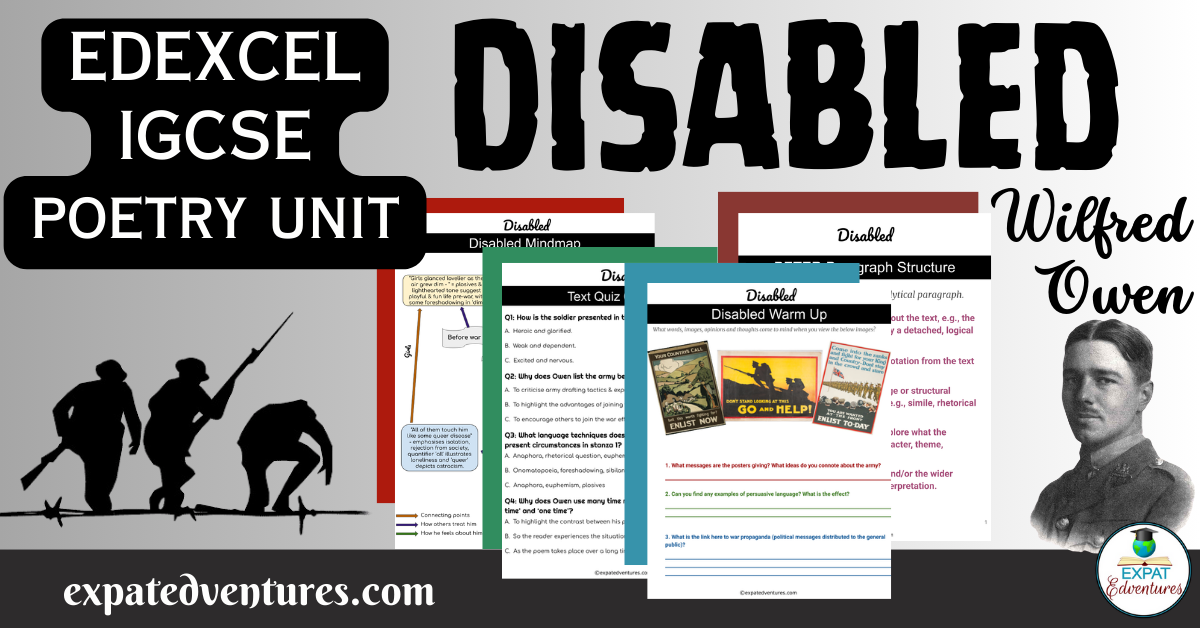 ‘Disabled’ by Wilfred Owen IGCSE Analysis