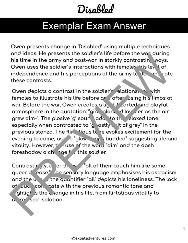 Disabled-by-Wilfred-Owen-example-full-mark-exam-essay