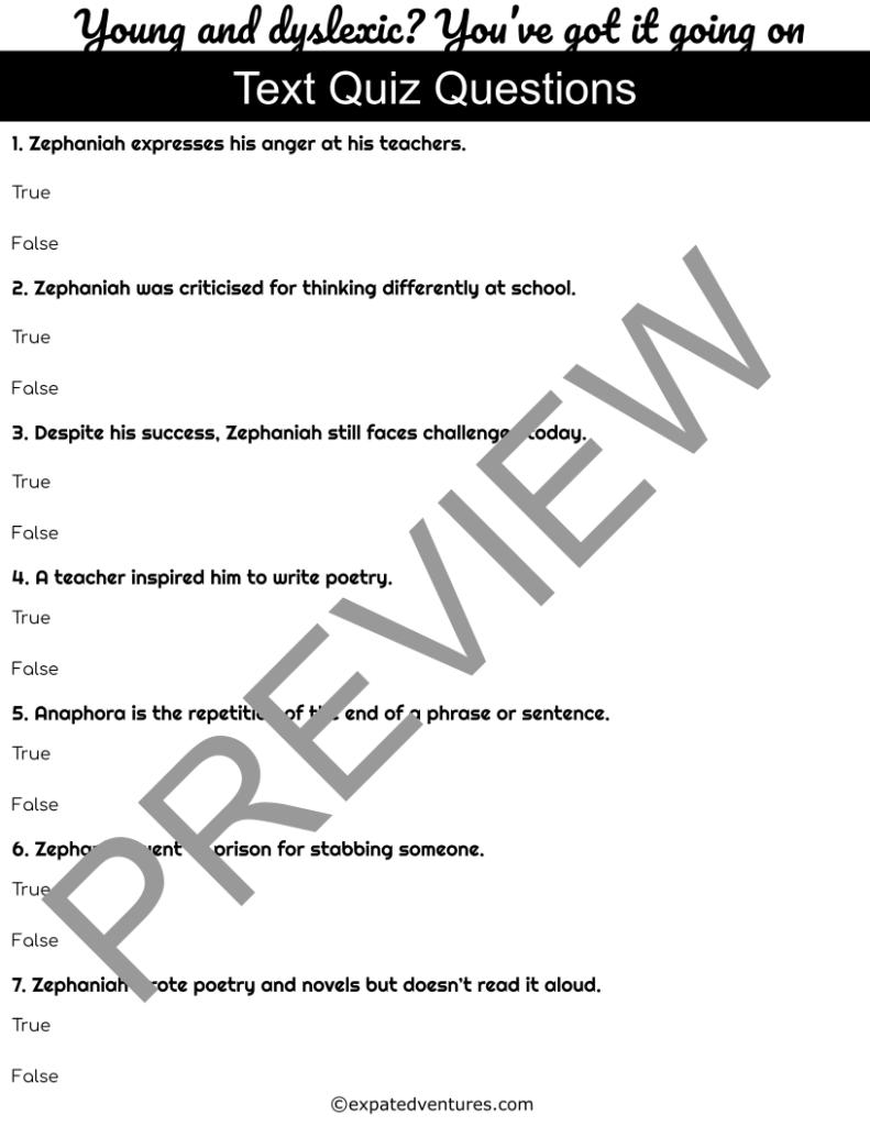 Young and Dyslexic Analysis and Resources - Expat Edventures