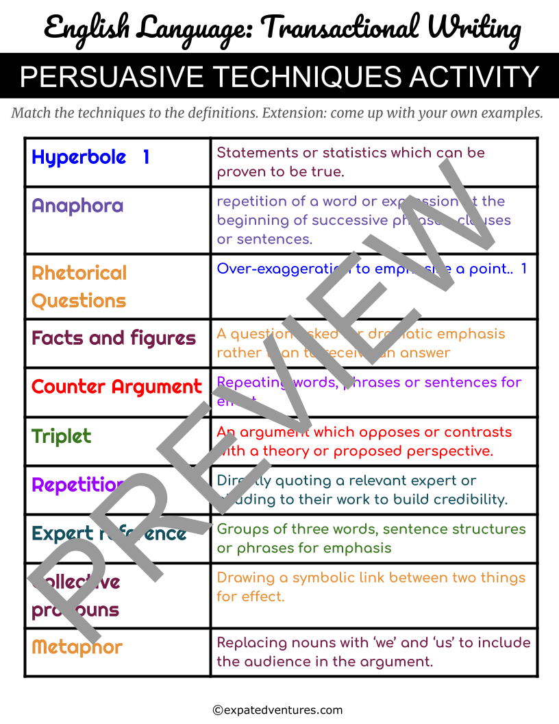 GCSE Letter Writing Scheme of Work - Expat Edventures