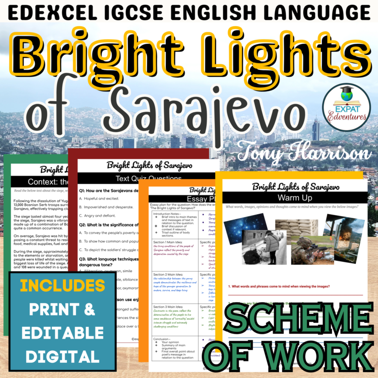 Bright-Lights-of-Sarajevo-igcse-resources-activities-annotations