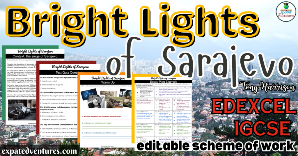 Bright-Lights-of-Sarajevo-analysis-meaning-resources-igcse-activities