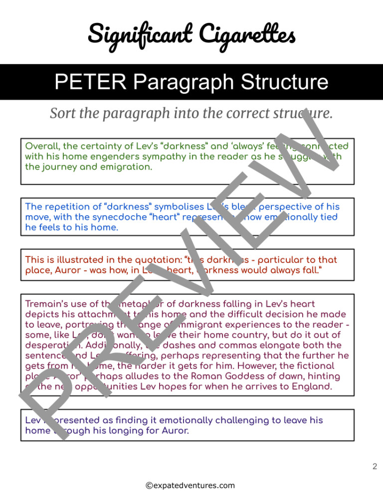 Significant-Cigarettes-past-paper-exam-answers