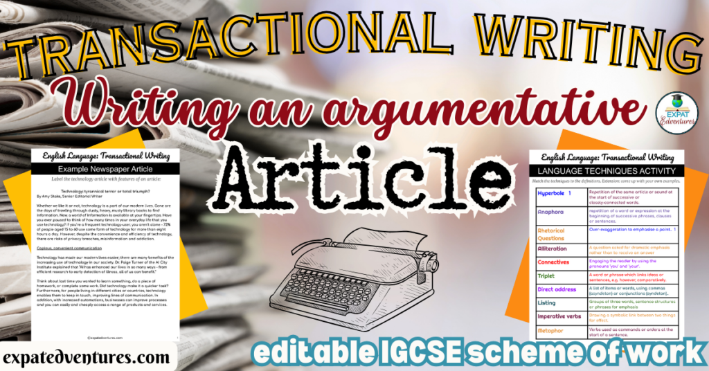 Gcse-article-transactional-writing-edexcel-english-language-exam-practice