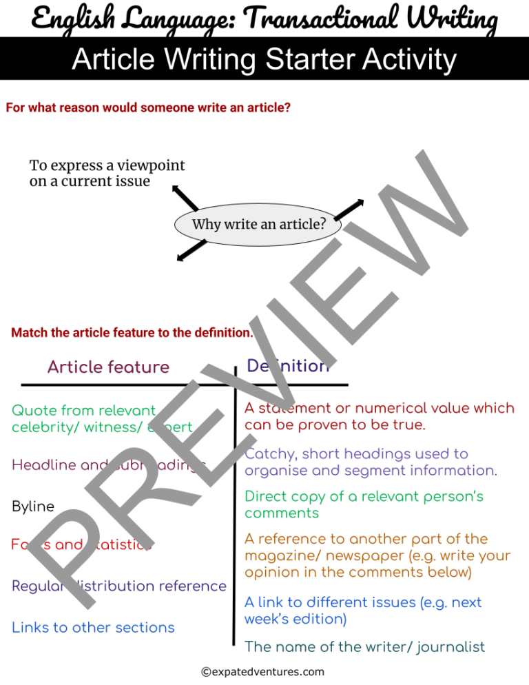 gcse-article-writing-language-structure-techniques