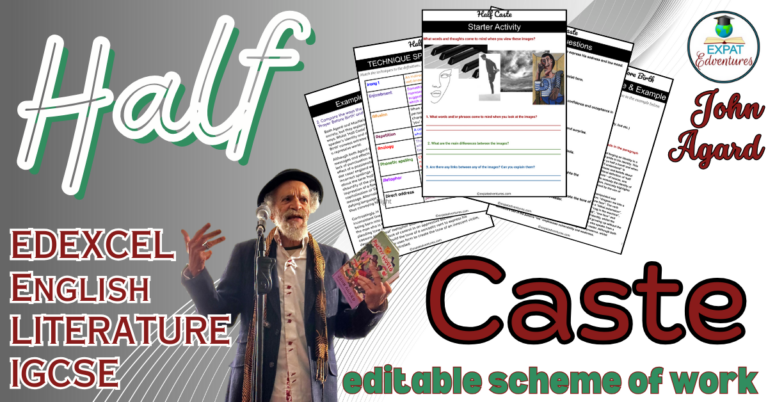Edexcel-IGCSE-English-Literature-Poetry-Half-Caste-John-Agard