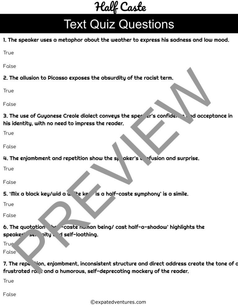 half-caste-resources-igcse-exam-response-edexcel-rubric-annotations