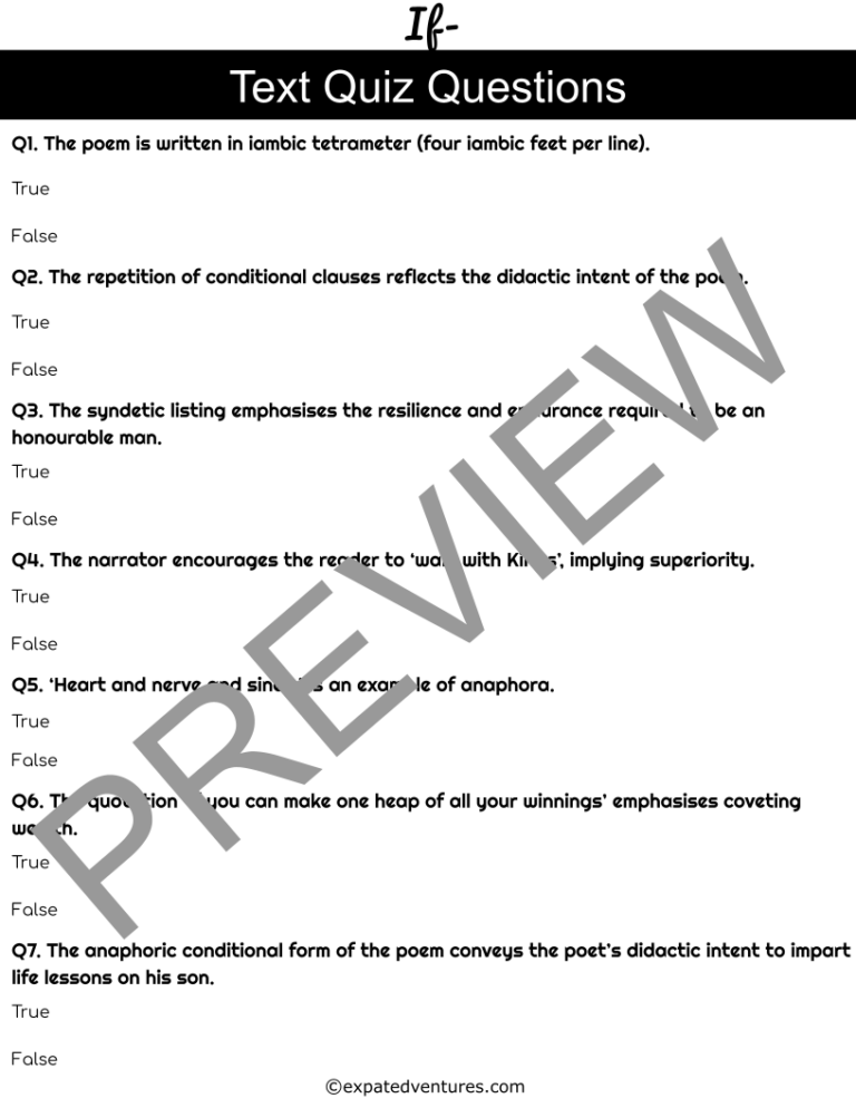 If-english-literature-poetry-anthology-comparison